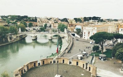 View from Castel Sant Angelo, Rome, Italy